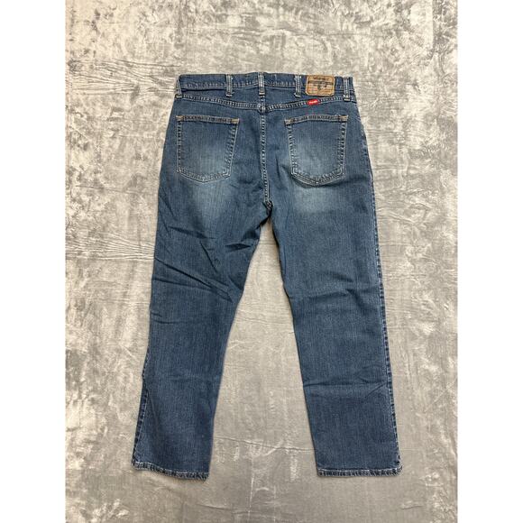Lot‎ of 2 Wrangler Levi's Straight Jeans Men's Size 36x29 Blue Denim - Picture 3 of 10